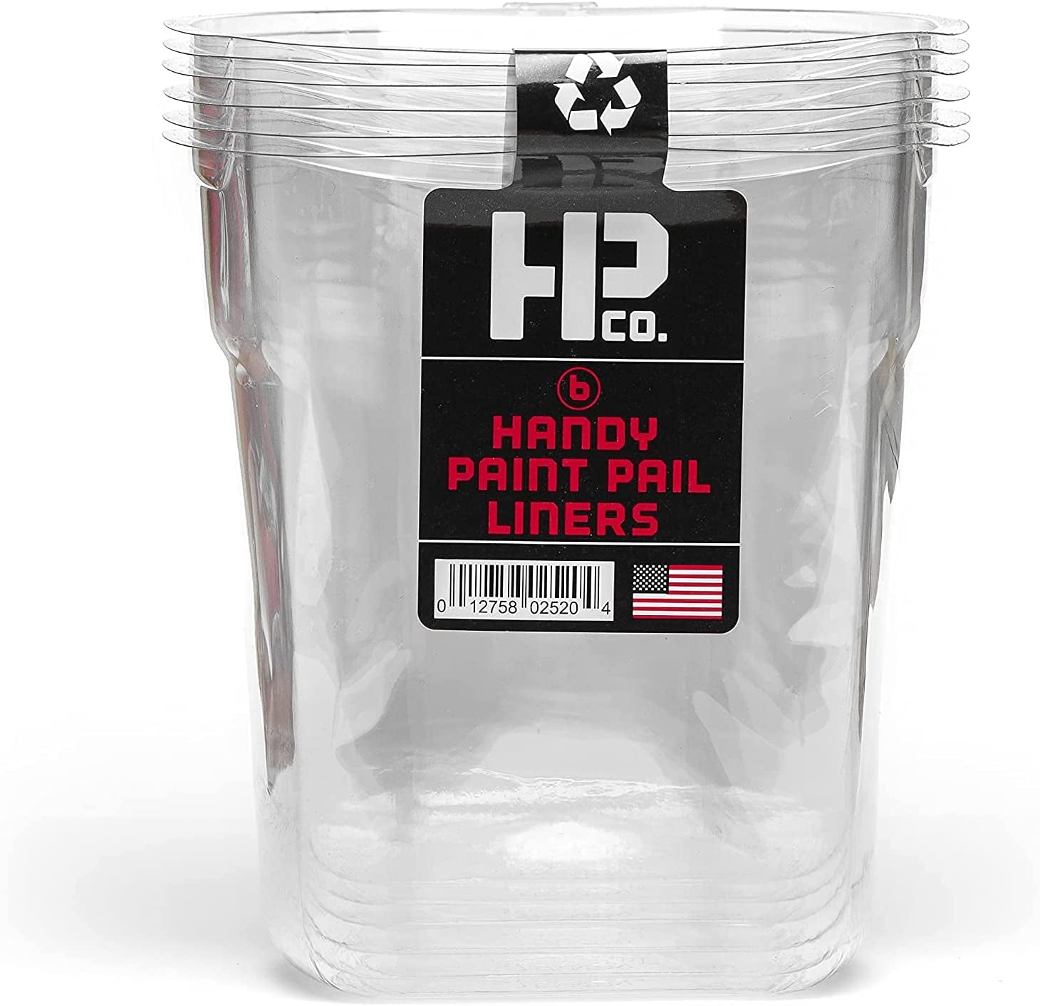 Dynamic, Dynamic Handy Paint Pail Liners 6 Pieces, Clear