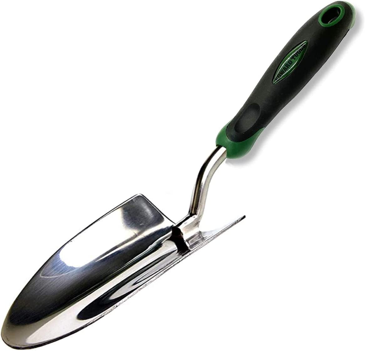 Edward Tools, Edward Tools Bend-Proof Garden Trowel - Heavy Duty Polished Stainless Steel - Rust Resistant Oversized Garden Hand Shovel for Quicker Work - Digs through Rocky / Heavy Soils - Comfort Grip (1)